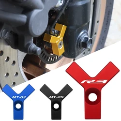 Motorcycle Accessories for YAMAHA MT03 MT25 YZF R3 R25 MT 03 MT 25 R 25 R 3 Aluminium Front ABS Sensor Guard Protection Cover