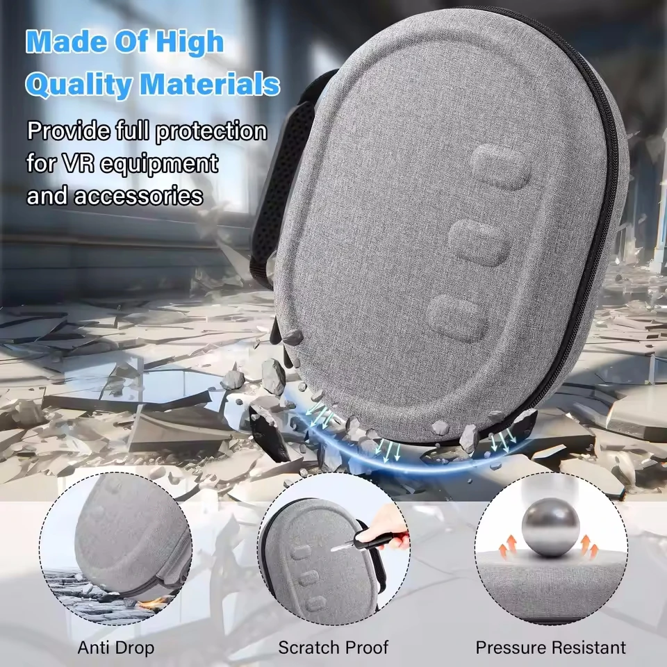حمل حقيبة التخزين غطاء صندوق ل ميتا كوة كويست 3 كويست 3 الواقع الافتراضي VR نظارات سماعة لعبة الملحقات كيس قذيفة #3