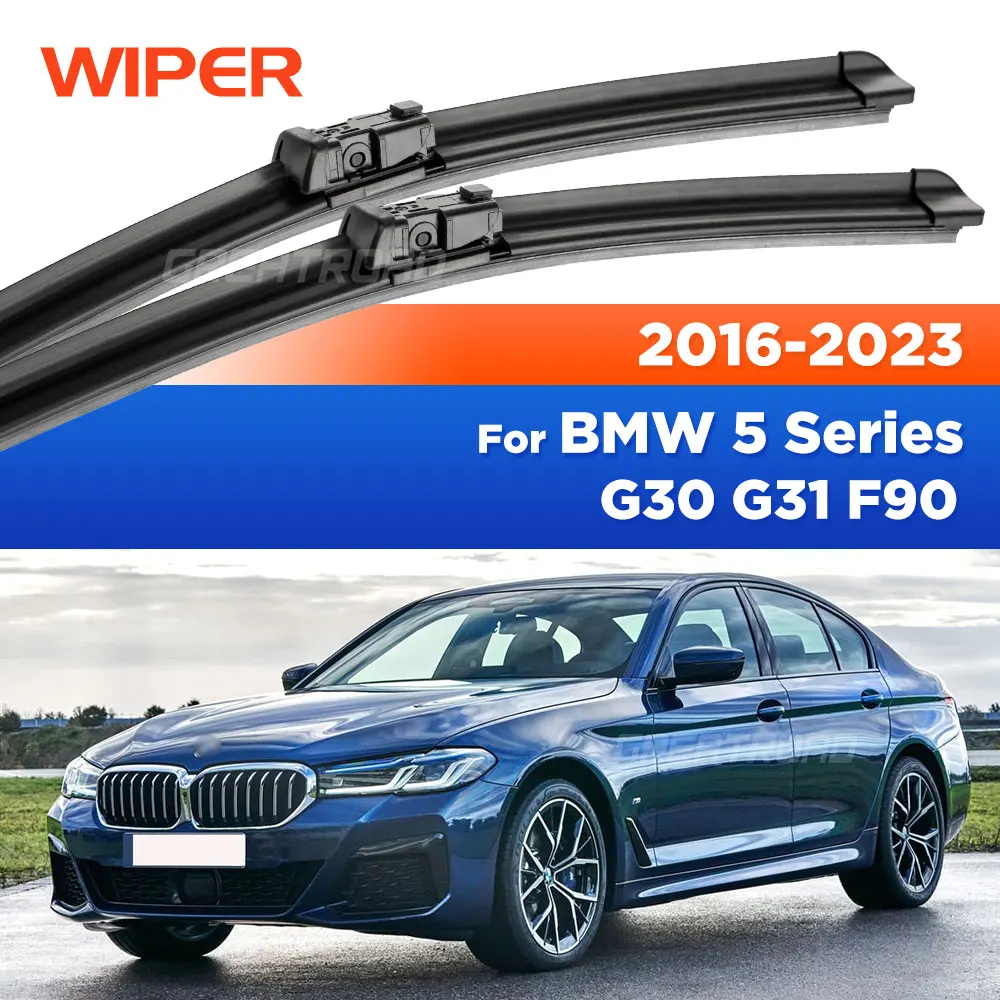 

For BMW 5 Series G30 G31 F90 2016-2023 2017 2018 2019 2020 Wiper Front Wiper Blades Windshield Windscreen Window Brush 26"+19"