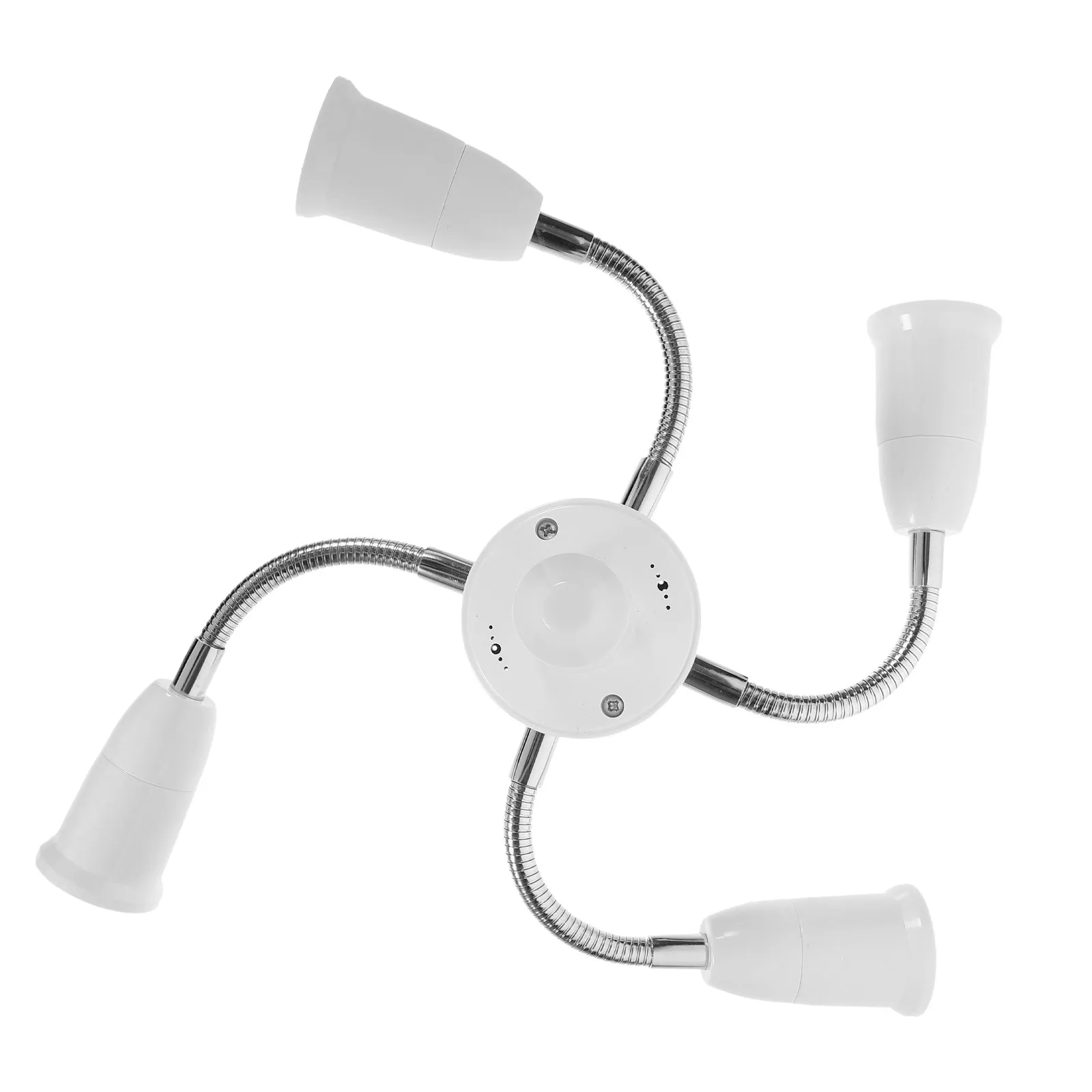 E27 to E27 Five Heads Light Socket Adapter Durable Flexible Tube Extender for High Ceilings Lighting Fixture Hose Light Adapter