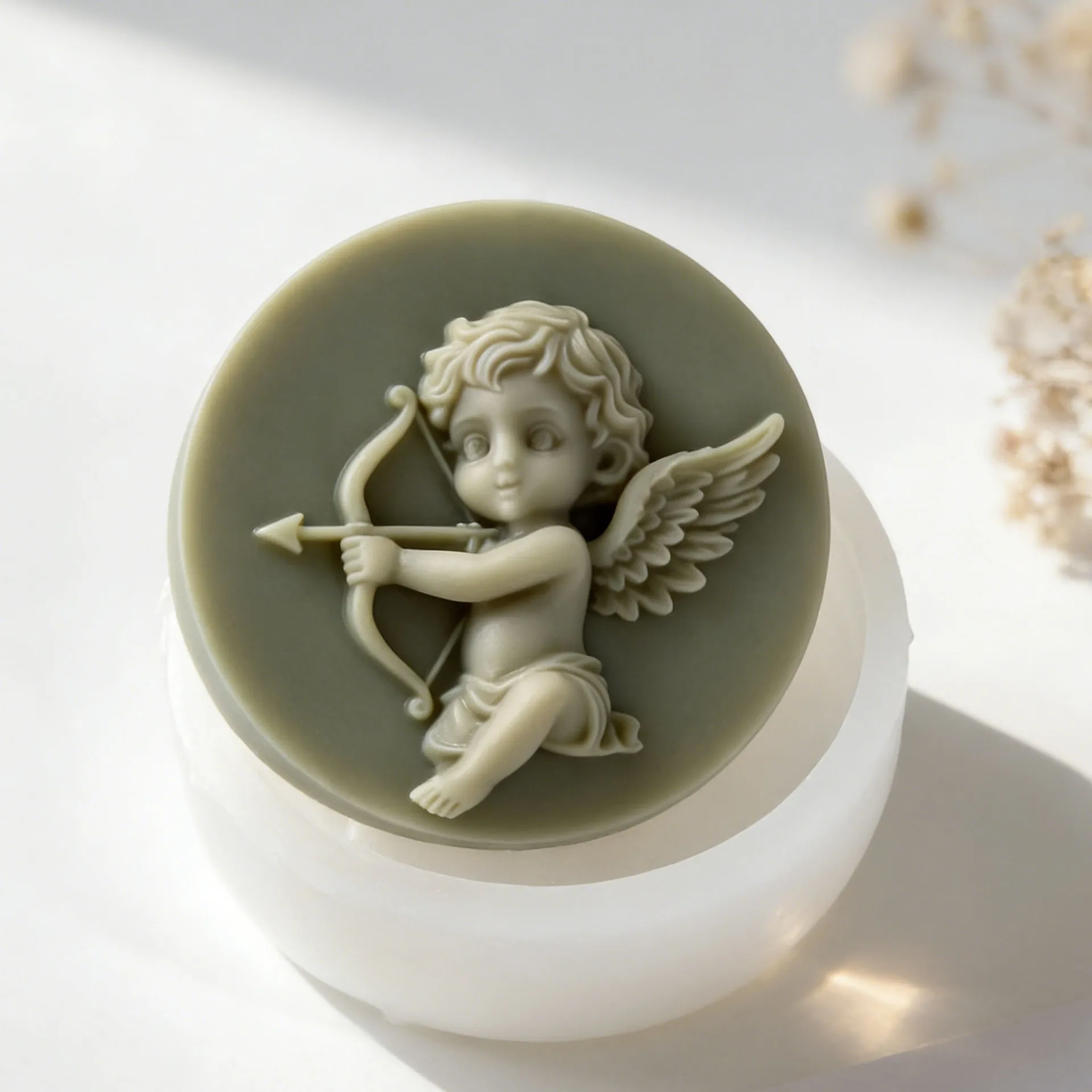 Valentine's Day Cupid Little Angel Silicone Mold Handmade Aroma Candle Plaster Molds DIY Chocolate Cookies Candy Baking Mould