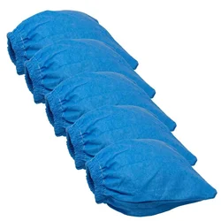 5 stuks zakken textiel 13.2x12.8x4.3cm blauw voor parkside natte droge stofzuiger droog filter