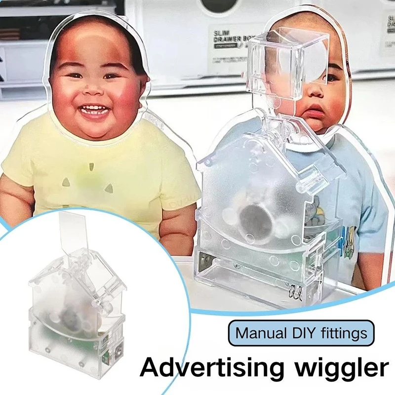 Electric Left Right Wave Shake Display Support Showing Rack Sign Advertising Solar Energy Battery Adhesive Tape Automatically