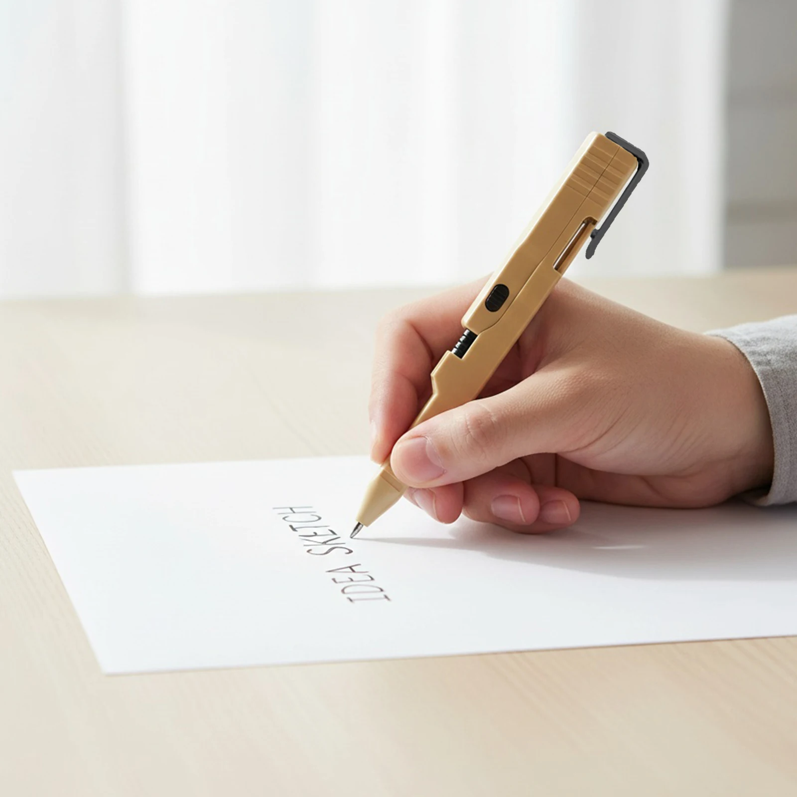 

Тактическая шариковая ручка Slide Action, многоразовая ручка с гладкими чернилами, ручки Slide Action с 3D принтом и футляром, инструмент EDC, креативный мужской подарок