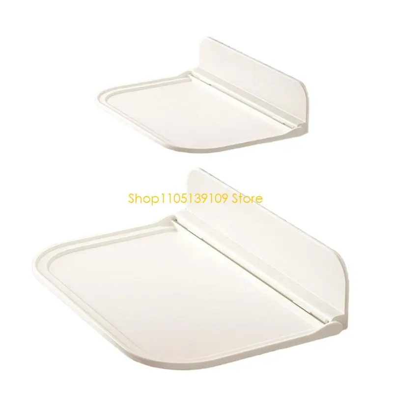 P5ED Compact Storage Shelf Collapsible Bracket with Phone Stand Slot Dormitory Space Savers Shelf Suitable for Small Areas