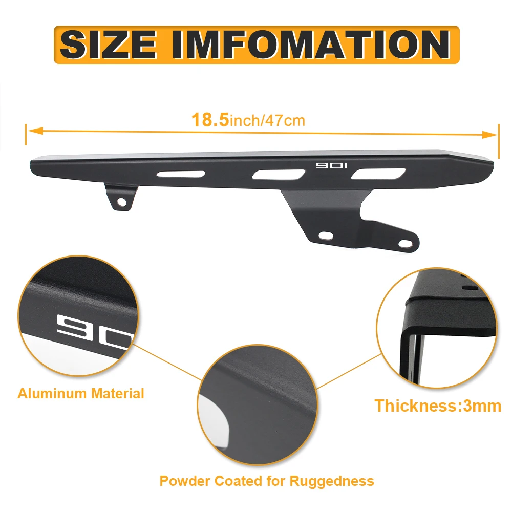 Motorcycle Chain Protector Guard Fit For Husqvarna Norden 901 / Expedition 2022 2023 2024 Chain Guide Guard  Rear Sprocket Cover