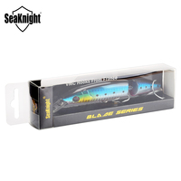 SeaKnight Brand MinnowSK041 Jointed Bait 21.5g 125mm 0-1M deep 2 Sections Minnow Floating Lure Sharp Hooks Hard Fishing Lure 3PC