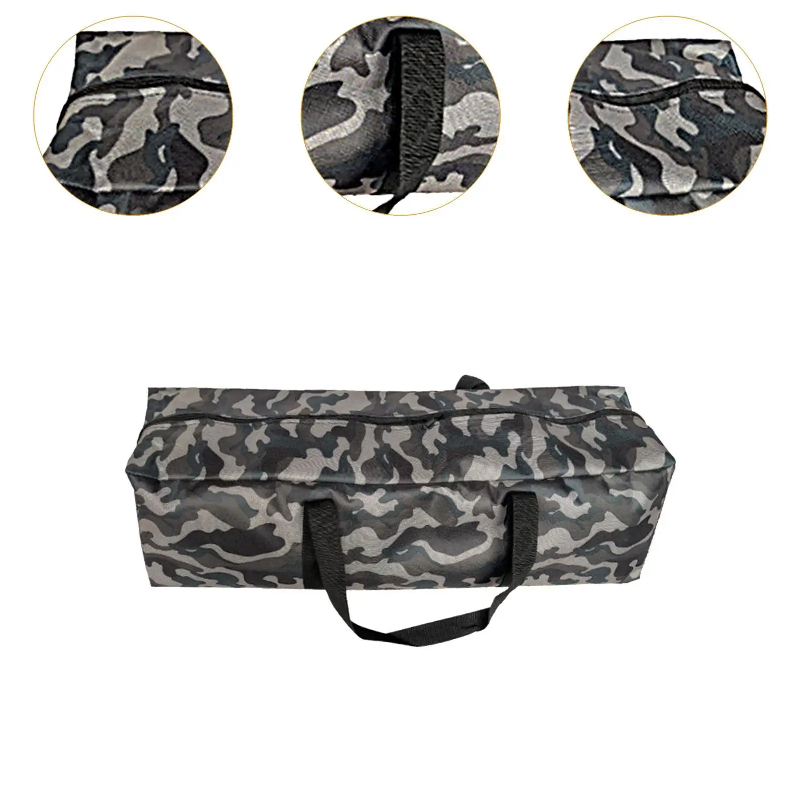 حقيبة تخزين الخيمة حقيبة حمل شديدة التحمل وخفيفة الوزن من قماش أكسفورد منظم تخزين لرحلات الشواء وصيد الأسماك والنزهات والرحلات