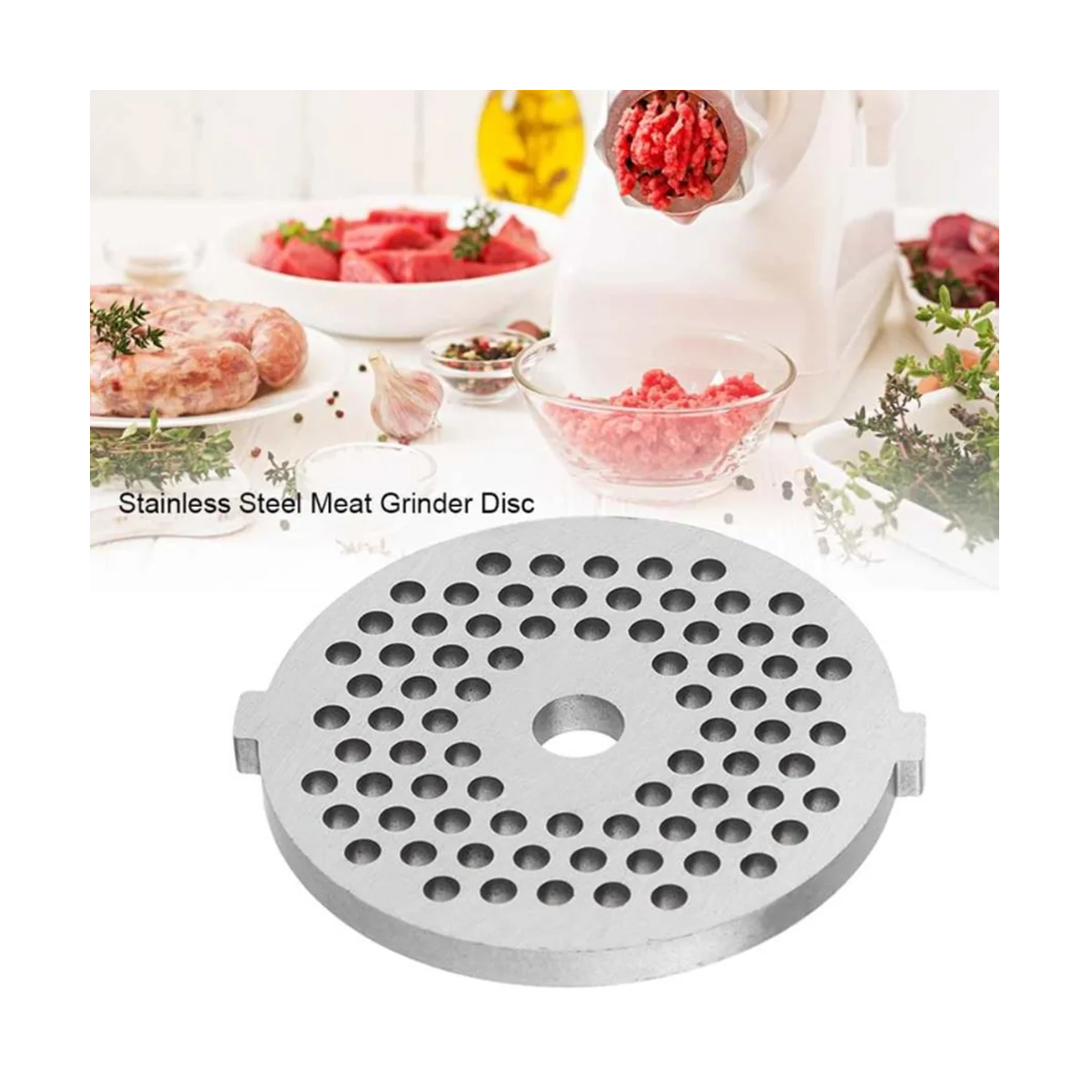 เครื่องบดเนื้อโลหะสำหรับใช้ในห้องครัวเครื่องบดเนื้อเครื่องอัดไส้กรอกเครื่องบดเนื้อใบมีดเครื่องบดอาหาร