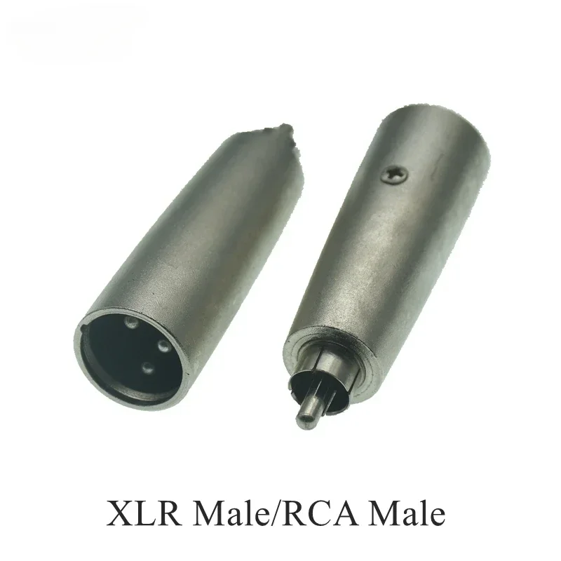 3Pin XLR żeński do 6.35mm męski Mono Jack ołowiany mikrofon 3pin XLR męski na RCA żeński lider Adapter niklowany