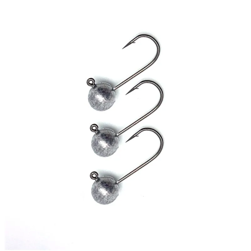 5pcs/Lot Mini Jig Head Hook Rockfish 0.8g  1.8g  3.5g  Barbed Hook Trout Soft Worm Lure Jig Fishing Hook Fishing Tackle