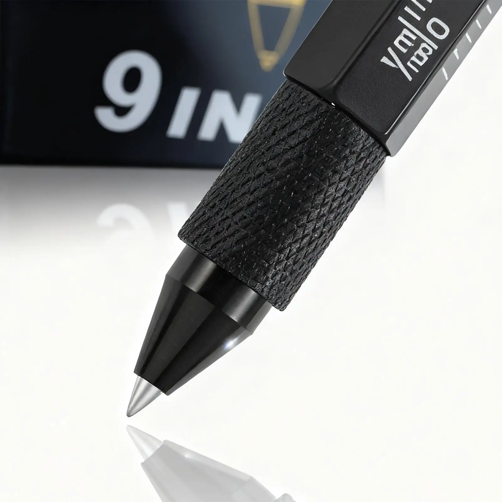 

Pen Tool 9 In 1 Pocket Gadget With LED Light Screwdriver Pen With Level Ruler And Bottle Opener For Father Boyfriend Husband