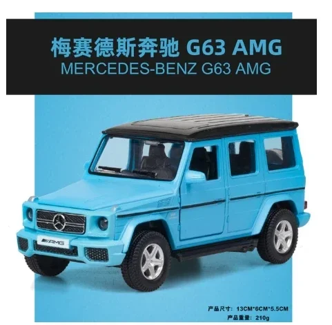 1:36 Mercedes Benz G63 Diecast Speelgoed Automodel Voertuig Wielen Verdediger Legering Trekken Hoge Stimulatie Collectie Speelgoed Cadeau