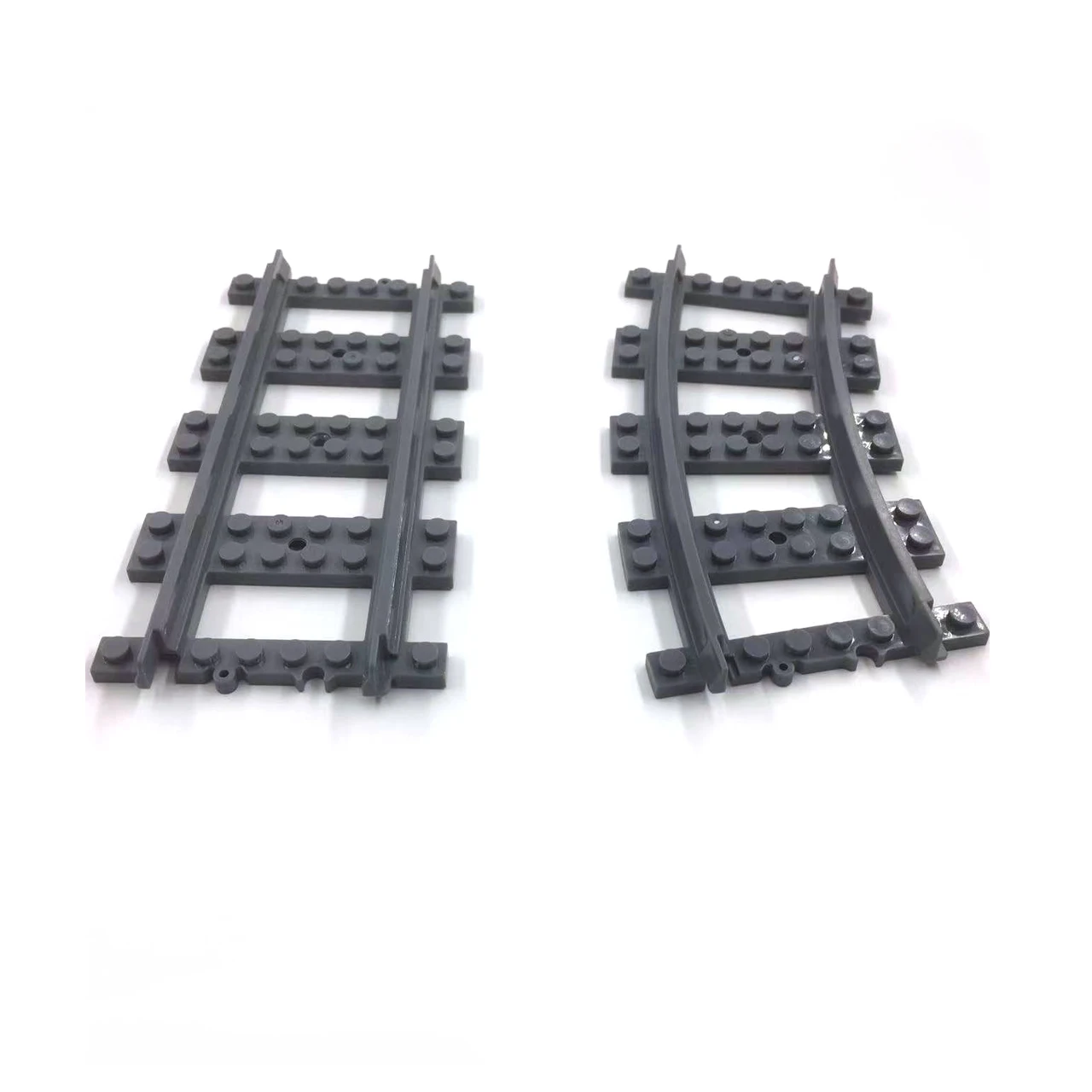 50Pcs/Lot City Trains Train Track Rail Straight Rails Technical Building Blocks Set Bricks Model Kids Classic Toys For Children