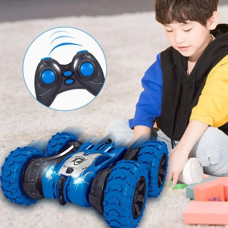 

New 2.4G Wireless Remote Control Car 2-in-1 Double-sided Track Car Tumbling Stunt High-speed Car Electric Double-sided Toys