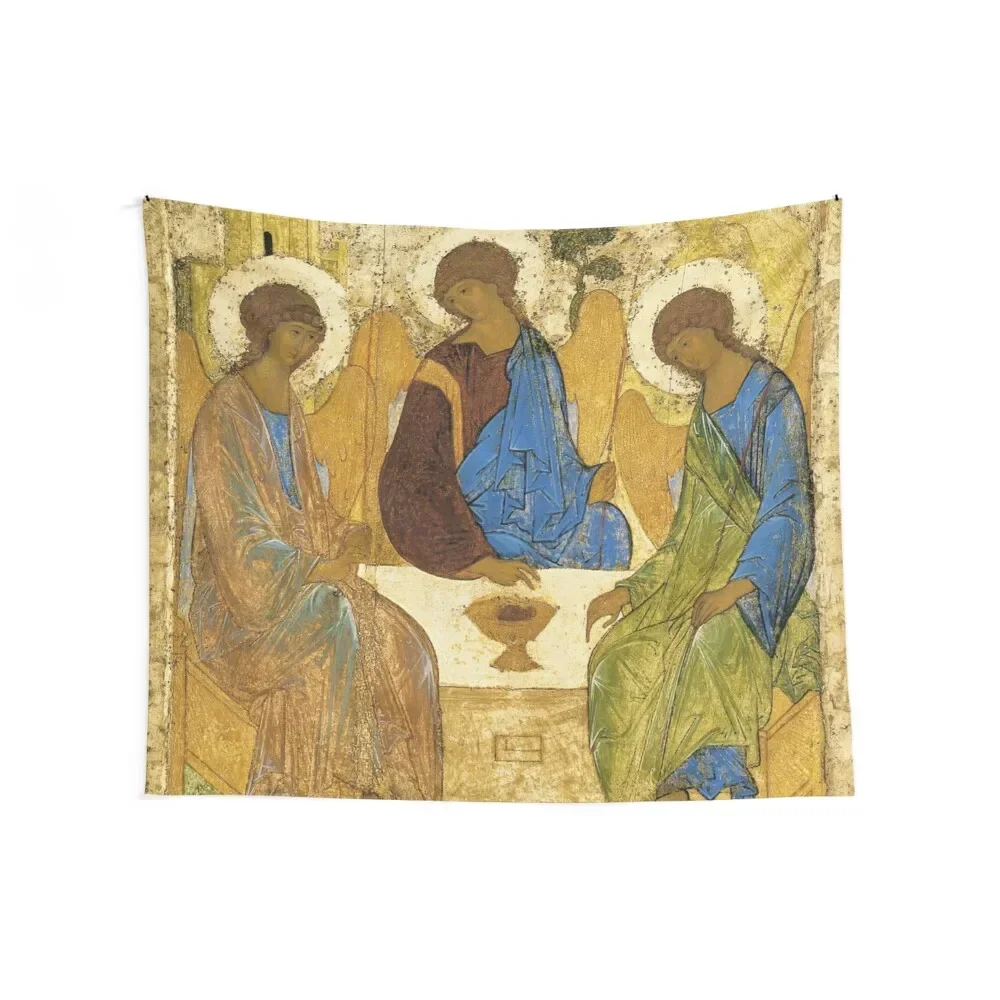 Andrei Rublev The Holy Trinity (also called The Hospitality of Abraham) 1411 Tapestry Cute Decor Tapestry