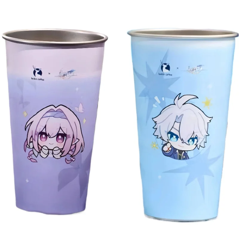 Game Honkai Star Rail Castorice Coffee Mugs Phainon Khaslana Stainless steel Color Change Tea Milk Cup Cosplay Prop Doujin Gifts
