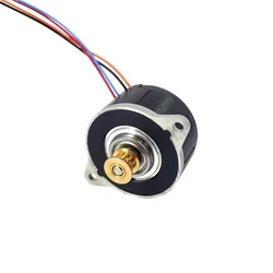 MOONS 0.9 Degree Mini 36mm Round Hybrid Stepper Motor Micro 2-Phase 4-Wire Stepping Motor Pulley Wheel for 3D Printer CNC Robot