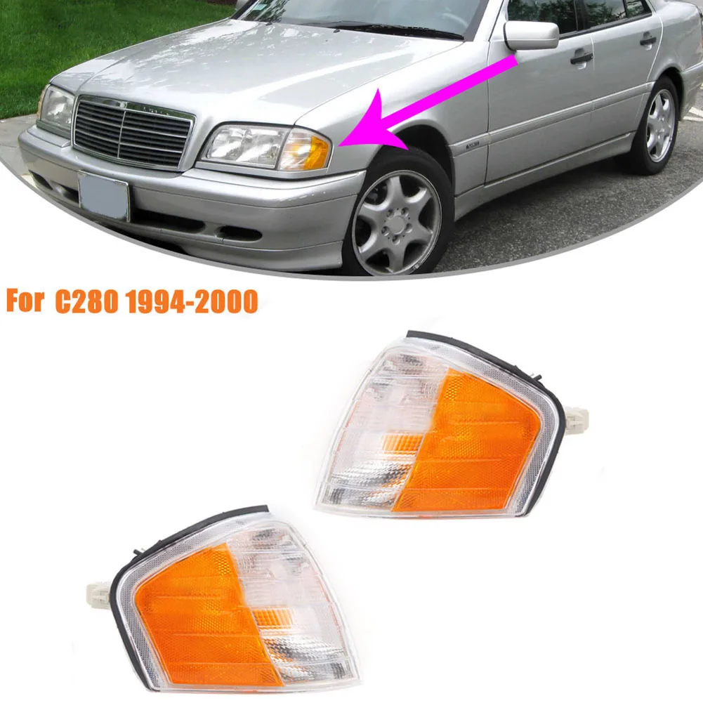 メルセデスベンツCクラスw202,c230,c280,1994-2000, 2028261143, 2028261243用の車のフロントライト,ウインカーライト