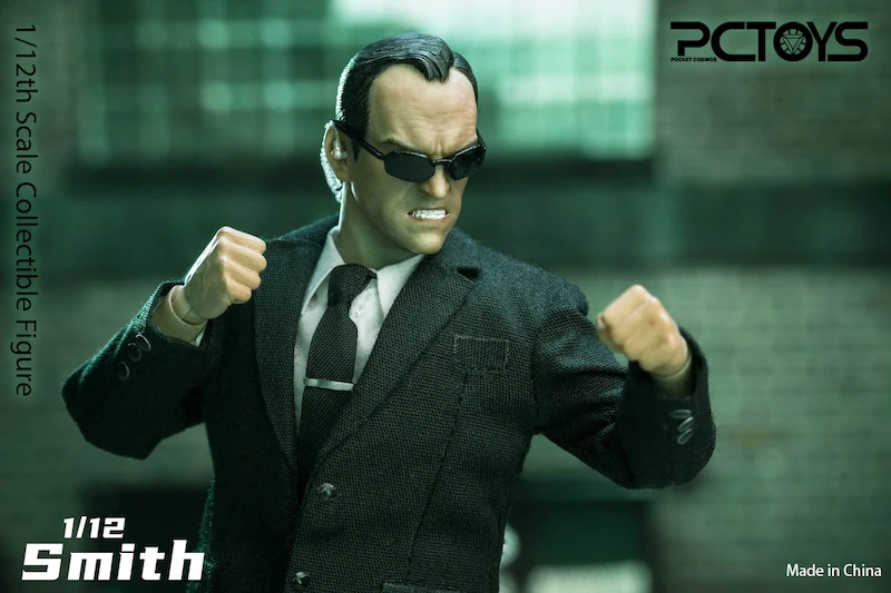 In Stock PCTOYS PC026 1/12 Scale Collectible MIni Male The Matrix Agent Smith 6 inches Solider Action Figure Model toys for Fan