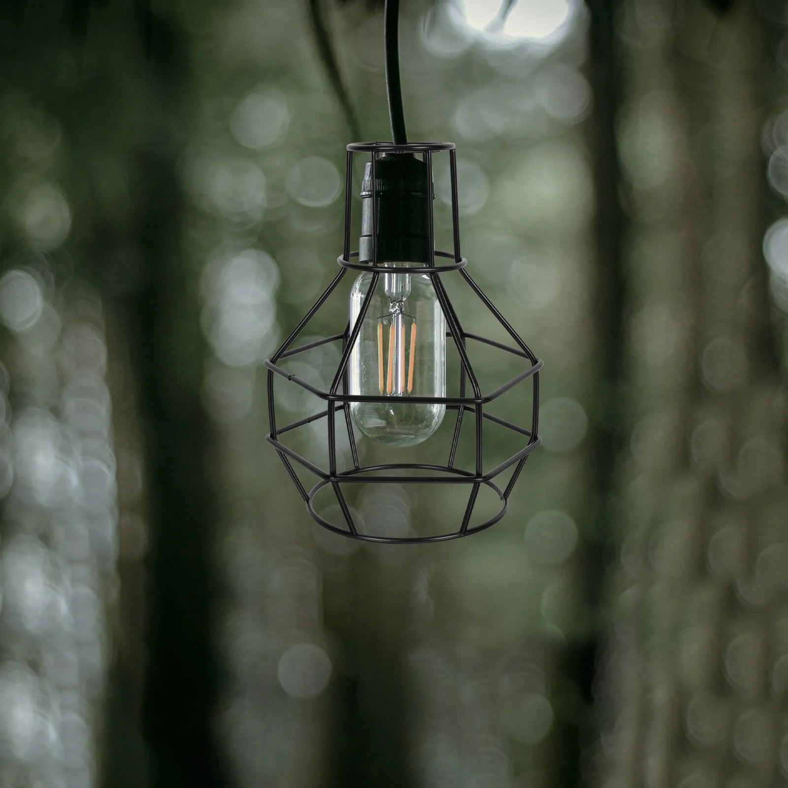 

Vintage Lampshade Iron Retro Design Durable Cage Pendant Light Cover for Home Bar Hotel Wall Lamp Accessories