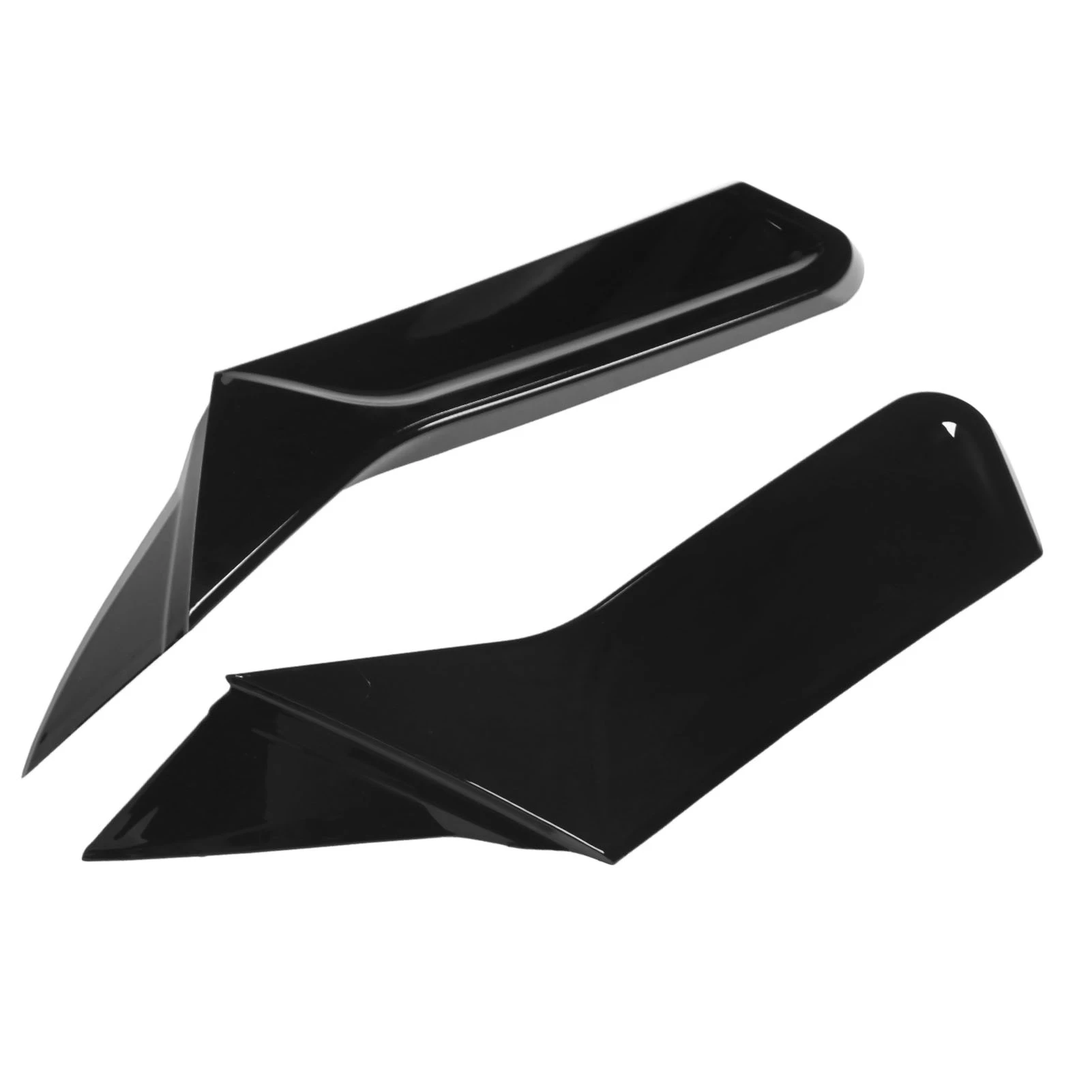 

1 Pair Glossy Black Rear Window Side Spoiler Canard Trim | Wing Splitter for MK8 VIII R GTD 2020+ Car Accessories