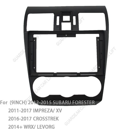 Imagen 2 del producto Para SUBARU IMPREZA FORESTER XV CROSSTREK WRX LEVORG 2013 + estéreo reproductor de DVD Panel de montaje en tablero marco 9 pulgadas Radio Fascia fit