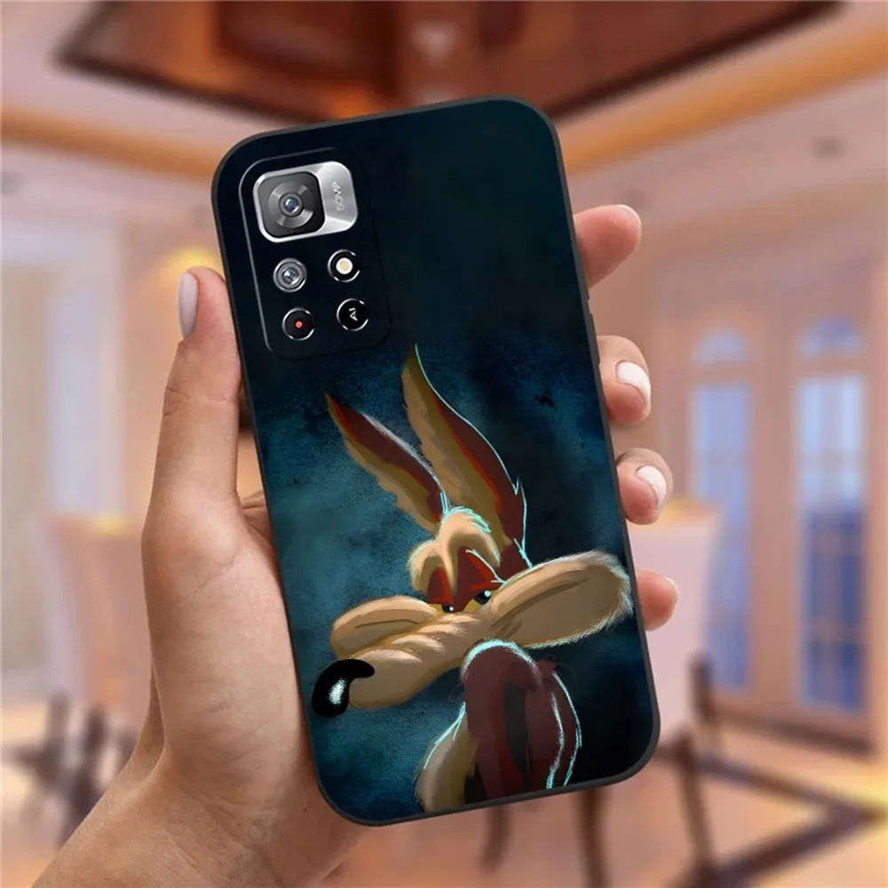 Willy Coyote Road Runner Phone Case for Xiaomi Redmi Note 14 13 12 11 9 Ultra 10 Lite POCO F4 F5 X5 Pro Plus Cover