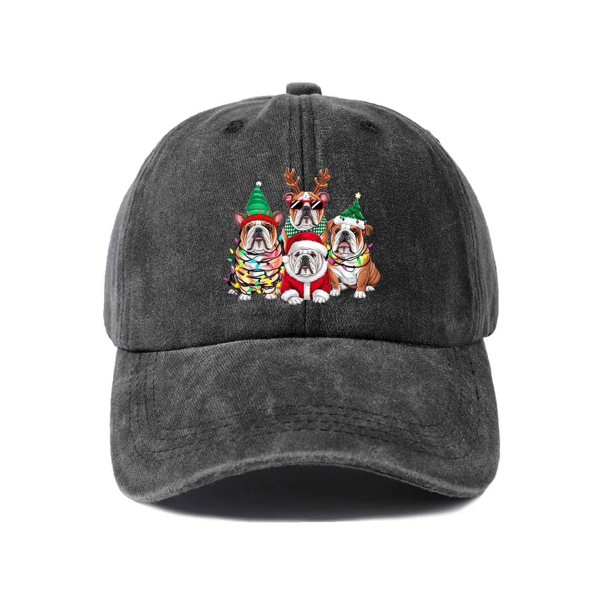 Expressive Slogan Graphic Baseball Cap, Vintage Washed Adjustable Unisex Dad Hat, Streetwear Gift