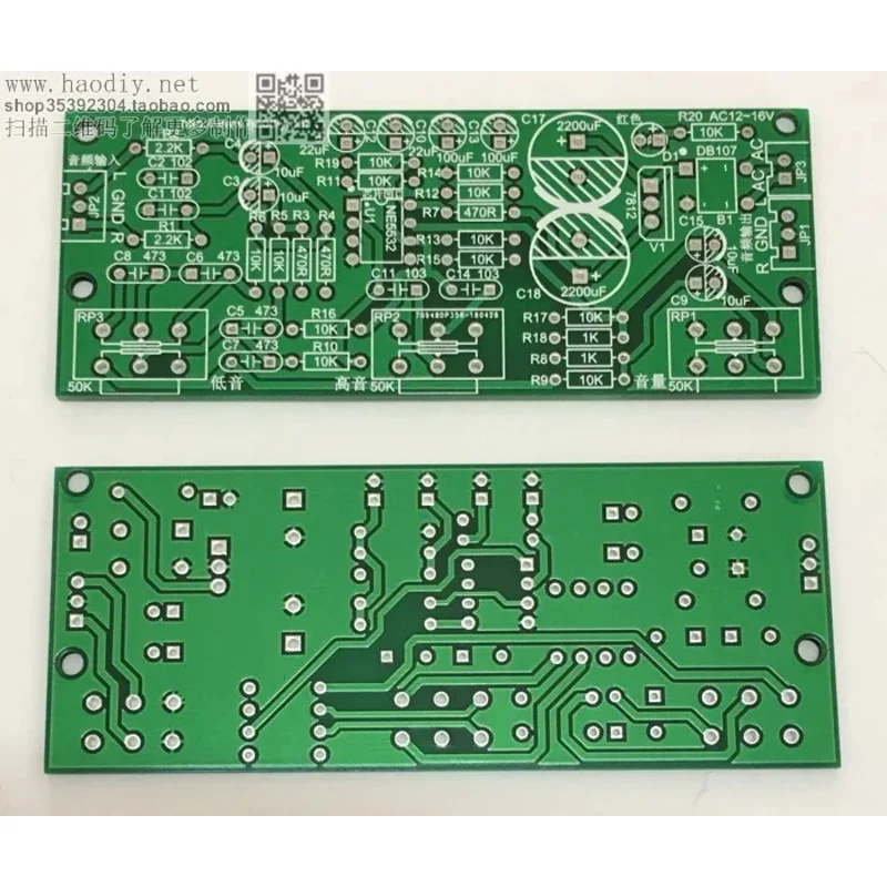 Fever Ne5532 On Amp Hifi Power Amplifier Front Board Front Board Tone Board Controller Circuit Board Kit Finished Product