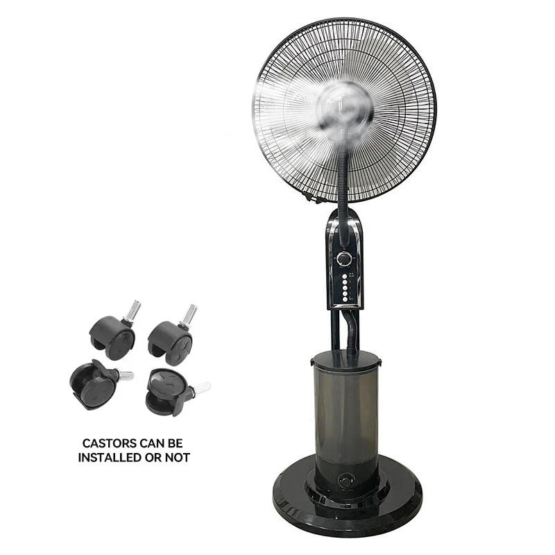 Summer Cooling Vertical Fan - DC Humidifier Integrated Ice Air Conditioner Base with Water Spray Function