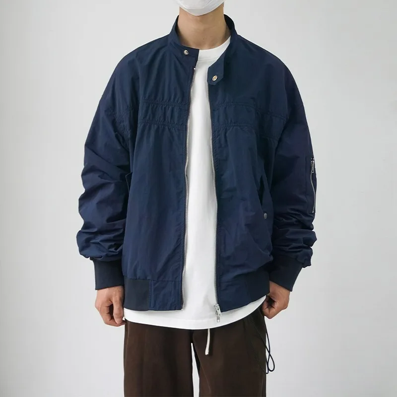 

Retro American Design Loose Flight Jaet Outerwear for Men And Women Spring Autumn Trendy High-End Feeling Harlington