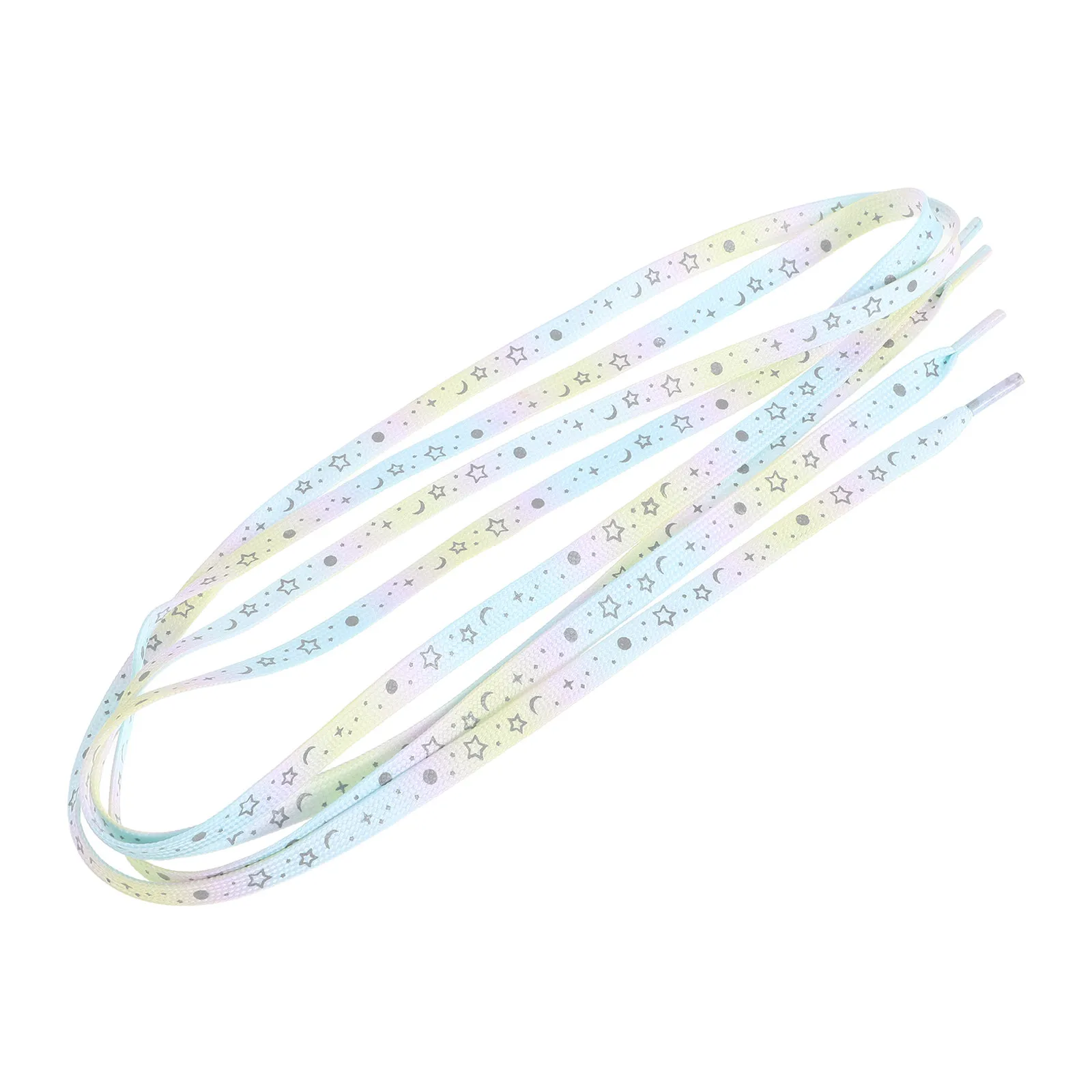 

Светящиеся светоотражающие шнурки для обуви с дизайном «Галактика», светящиеся шнурки для кроссовок и спортивной обуви, плоские светящиеся шнурки для мужчин и женщин