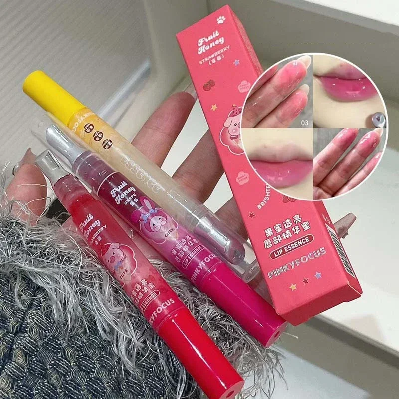 Jelly Lip Gloss Long Lasting Mirror Water Lip Glaze Colored Moisturizing Lipstick Crystal Shiny Lip Tint Korean Lips Care Makeup