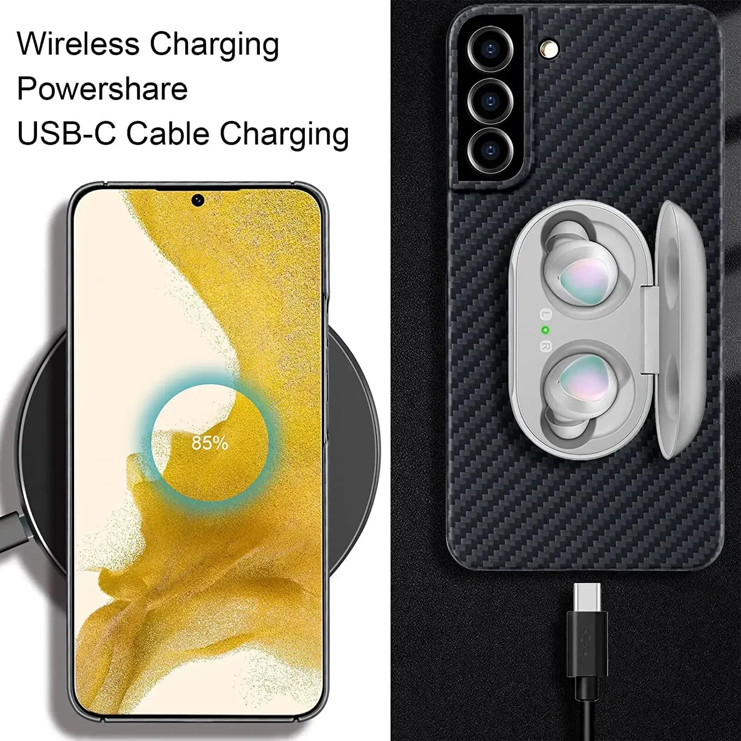 S24 S25 Ultra Carbon Fiber Case For Samsung Galaxy S25 Edge S24 S23 S22 S21 S20 FE Note 20 Ultra 10 S10 Plus Silicone Case Cover