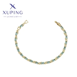 Xuping Jewelry Trendy Exquisite Elegant Women's Bracelet Light Gold Color Birthday Christmas Gifts X001000381