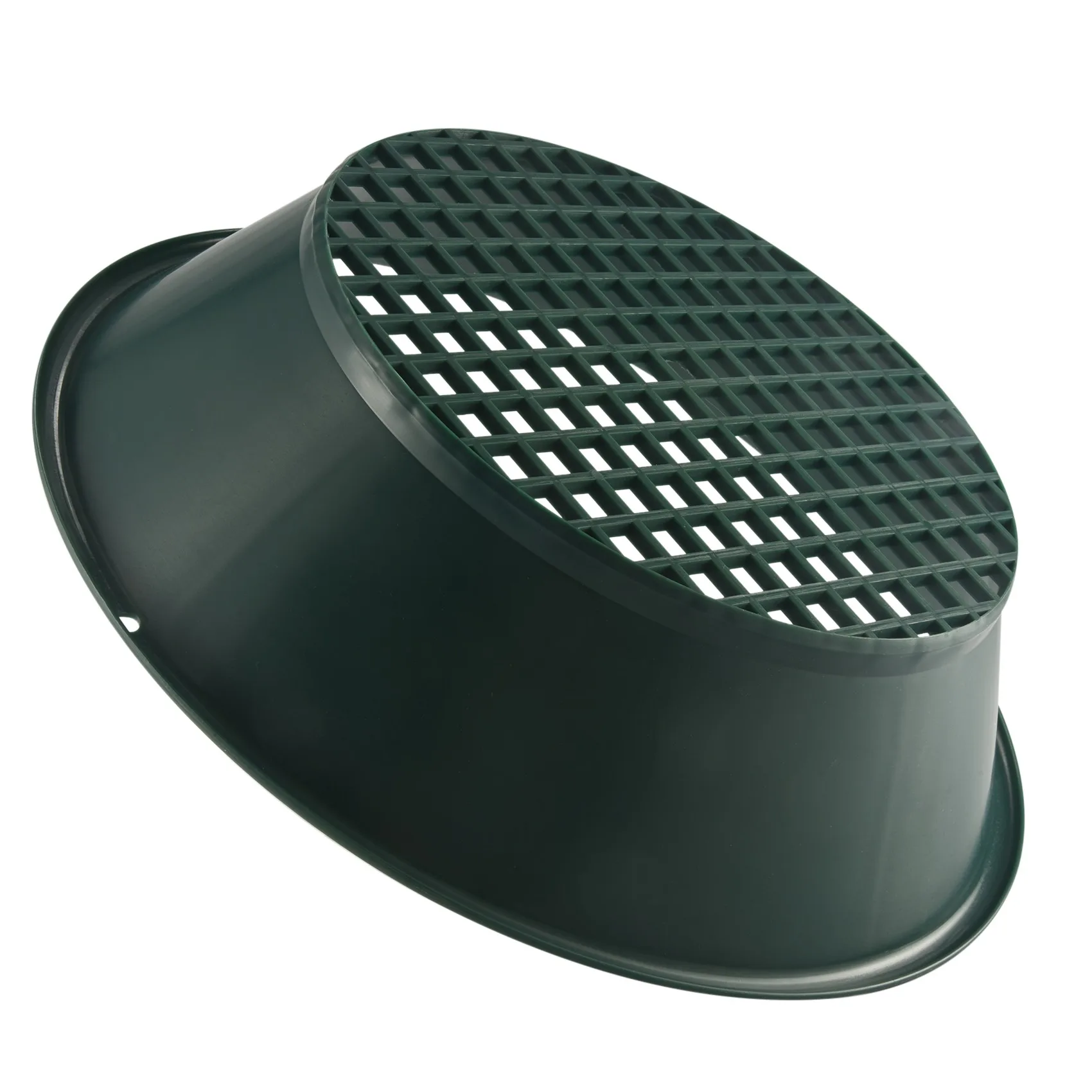 TFTP-1Pc Green Gold Pan Sifting Classifier Mesh Screen Mining Sifter Metal Detecting Tool Panning Classifier 34X34x10cm