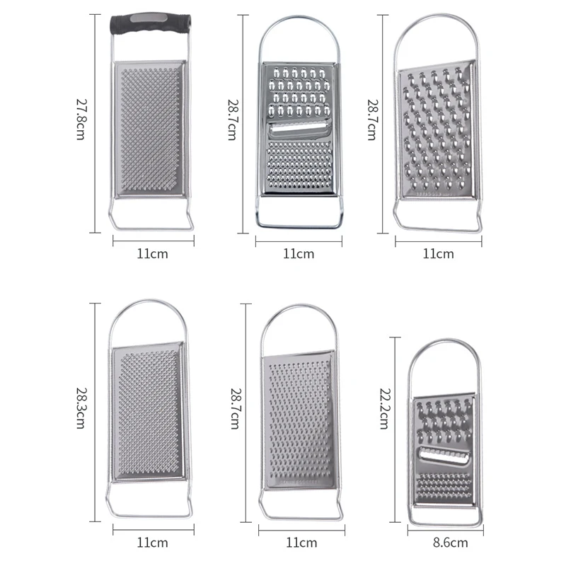 Lemon Cheese Grater Multi-purpose Stainless Steel Graters Vegetable Fruit Tool Cheese Shavings Planer Kitchen Accessories