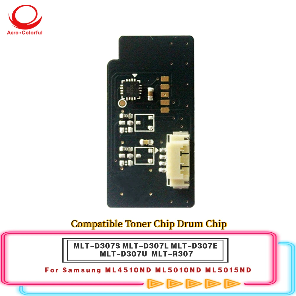

Совместимый чип тонера MLT-D307S MLT-D307L MLT-D307E для Samsung ML4510ND ML5010ND 5015ND, чип для фотобарабана MLT-R307