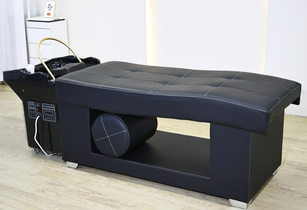 Shampoo Bed Movable Hair Care Studio Ear Head Treatment Instrument with Fumigation Water Circulation Shampoo Machine