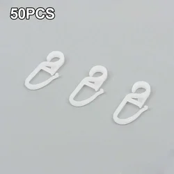 50 Pcs Curtain Hooks Curtain Accessories Curtain Folding Hook Eyelet 9mm Hook Length 34mm Hook Up Window Treatments Curtain Hook
