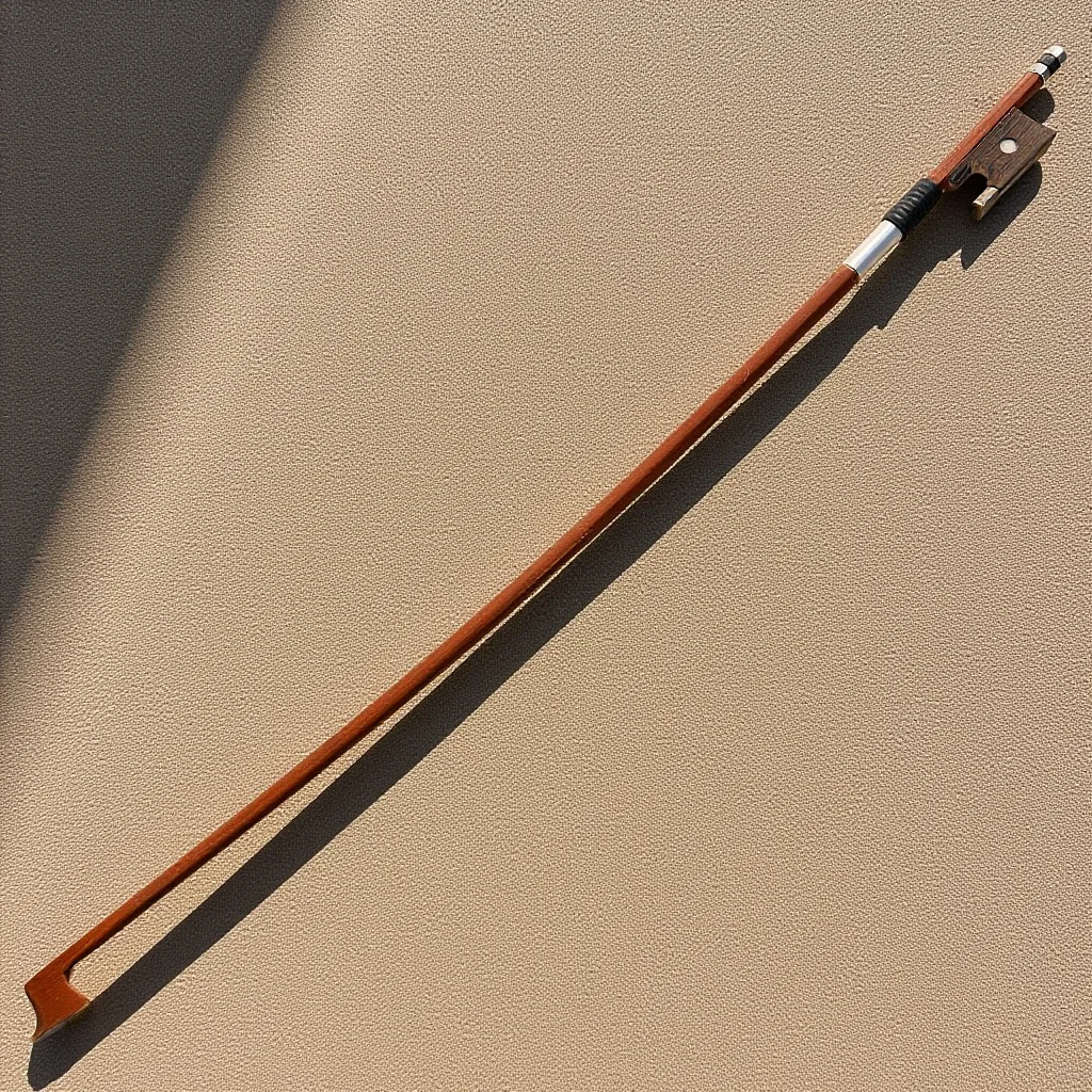 

1/4 Wood Violin Bow For Beginner Student Practice Well Balanced Bow With Horsetail Hair Lightweight Durable Violin