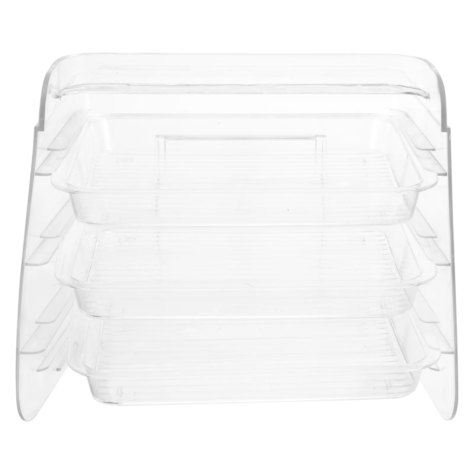 

1Set Multifunctional Seasoning Shelf Kitchen Storage Rack Plastic Tray with Drawer Food Organizer Large Capacity Storage Stand