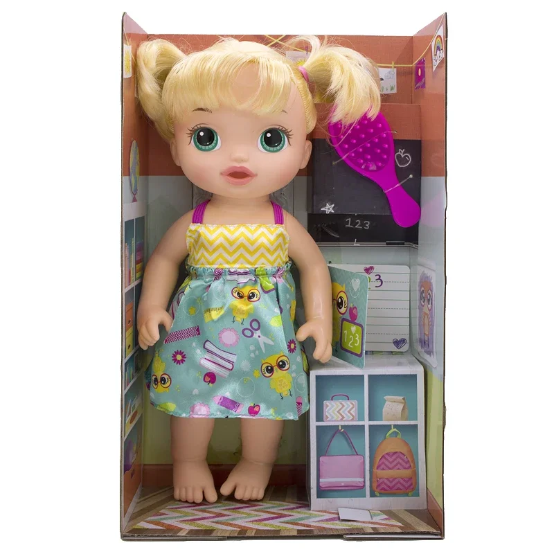 Hasbro BABY ALIVE C2694 Simulated Female Dolls Can Comb Their Hair 32cm Soft Plastic Baby Play House Toys for Kids Gifts