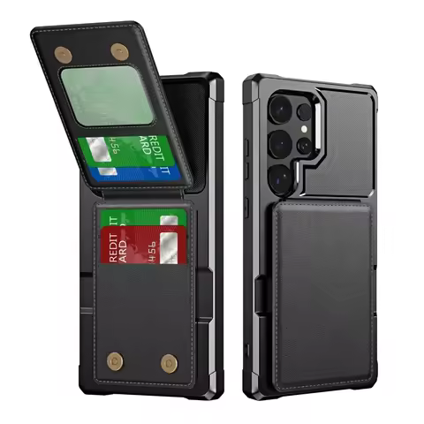 Card Holder Phone Case For Samsung Galaxy S25 Ultra S24 FE S23 S21 S22 S20 Plus Note 20 A16 A55 A35 A15 A54 A34 5G A05 A05S 4G
