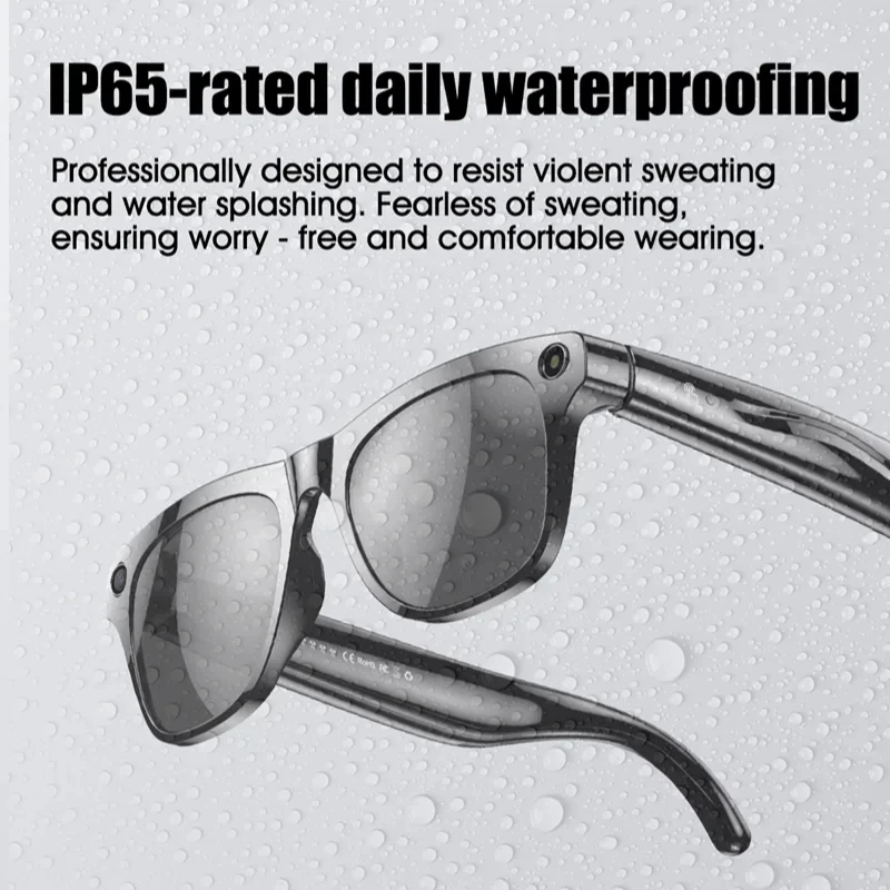 New 8K HD AI Smart Glasses Photochromic Multifunction Bluetooth Calling Voice Assistant Music Player Translate Camera Glasses - Detail 1