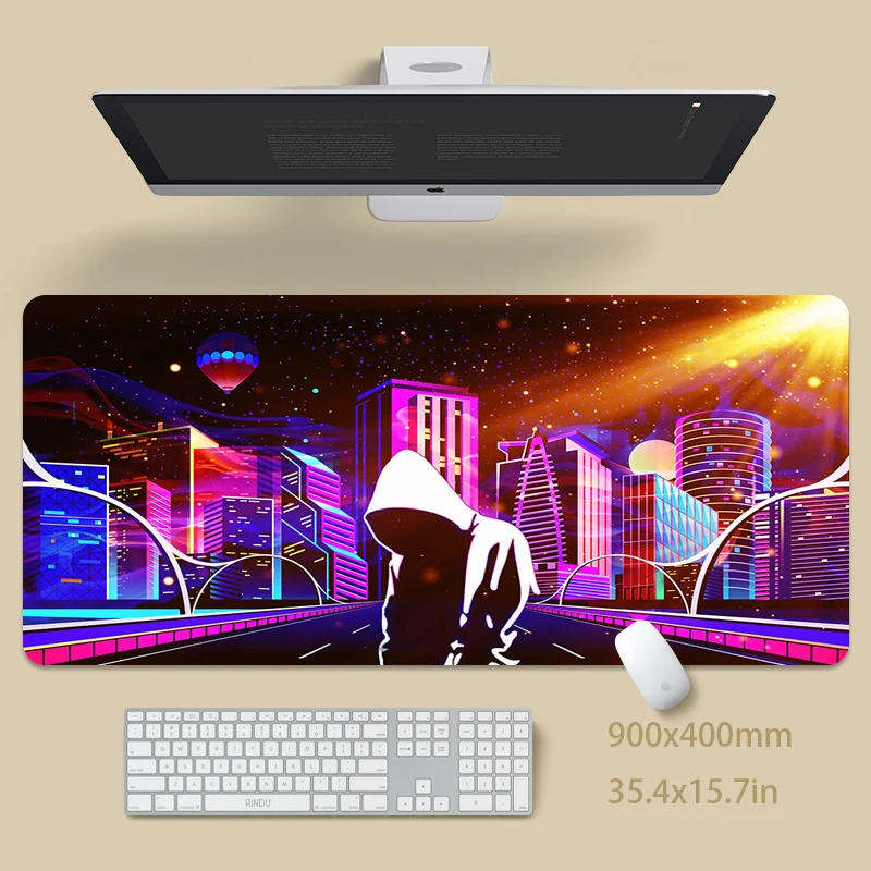 Mouse Pad Punk Style Gaming Mouse Mat 400x900 Large Computer Mousepad Gamer Rubber Mat Company Desk Pad Design Mousepads