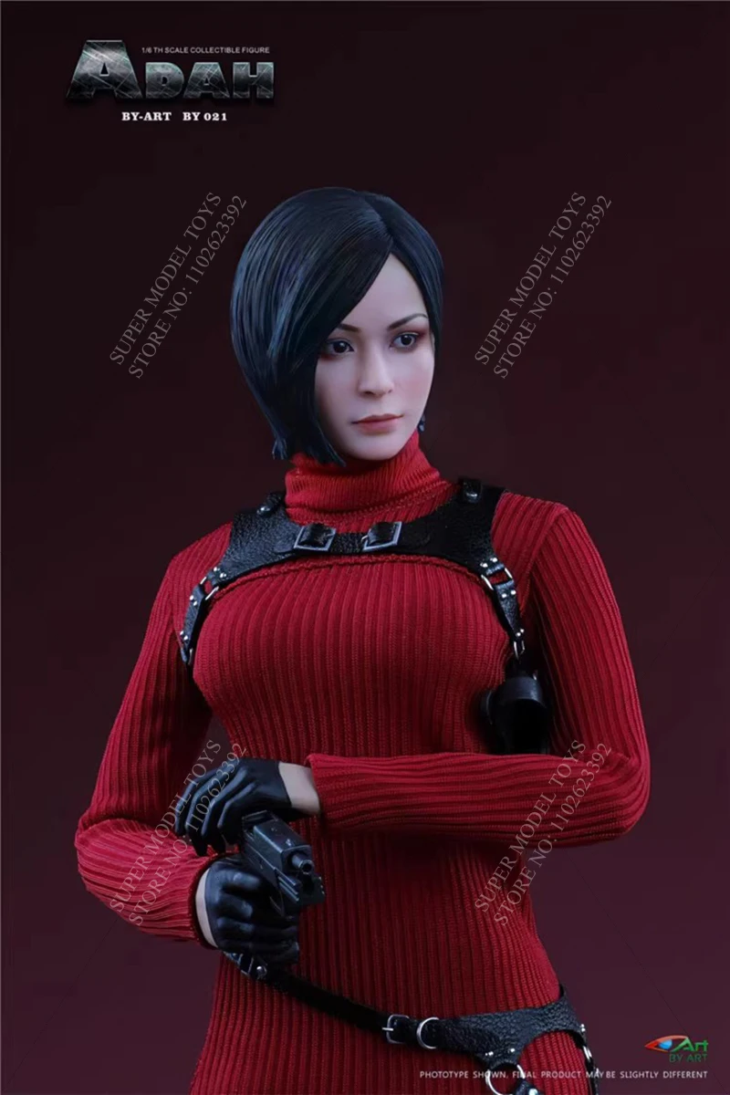 BY-ART BY-021 1/6 Schaal Vrouwen Soldaat Ada Wong Hoofd Carving Survival Game Mystery Spy Kleding Set Fit 12 ''Action Figure Pop