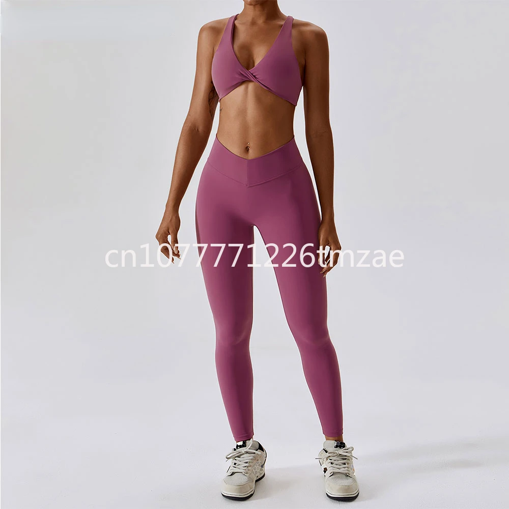 Women's Training Wear 2-Piece Sports Underwear High Waist Shorts Leggings Suit Fitness Tights Seamless Sportswear Yoga Suit Suit