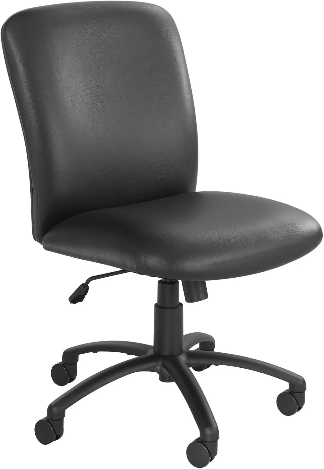 High Back Big and Tall Swivel Desk Task Office Chair Weight Capacity for Professional or Home Black Vinyl